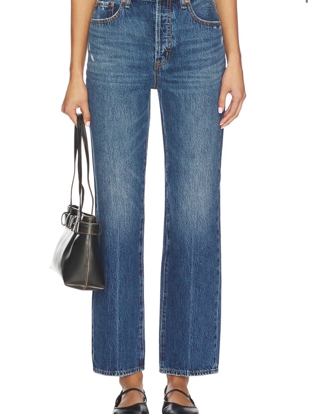 PISTOLA Womens Cassie Super High Rise Straight Jeans in Cameo Vintage 30